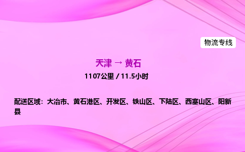 天津到黄石物流公司-天津至黄石物流专线-装修材料运输专线