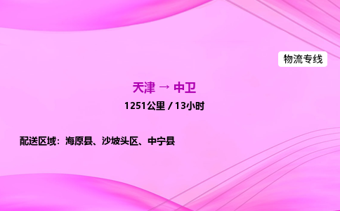 天津到中卫物流公司-天津至中卫物流专线-物流专线免费取件 天津到中卫物流公司-天津至中卫物流专线-物流专线免费取件