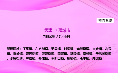 天津到项城市物流专线-【快速安全的】天津至项城市货运公司 天津到项城市物流专线-【快速安全的】天津至项城市货运公司
