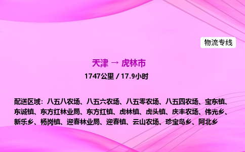 天津到虎林市物流专线-【快速安全的】天津至虎林市货运公司 天津到虎林市物流专线-【快速安全的】天津至虎林市货运公司