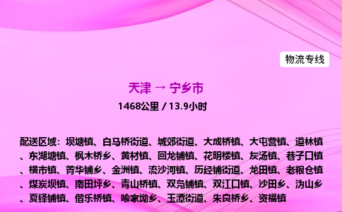 天津到宁乡市物流专线-【快速安全的】天津至宁乡市货运公司