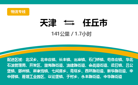 天津到任丘市货运公司_天津到任丘市物流货运专线日用品运输专线