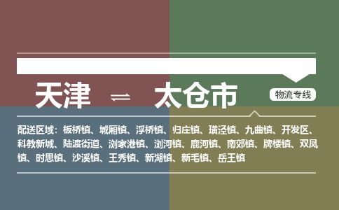 天津到太仓市物流专线-天津到太仓市货运公司-价格从优「全境辐射」