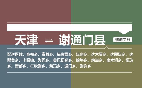 天津到谢通门县物流公司-天津至谢通门县专线「汽车零部件运输专线」