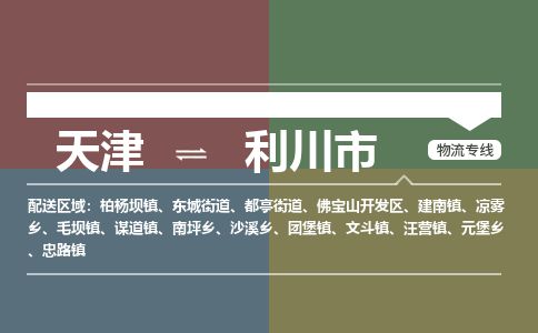 天津到利川市物流公司-天津至利川市专线-「急速响应」