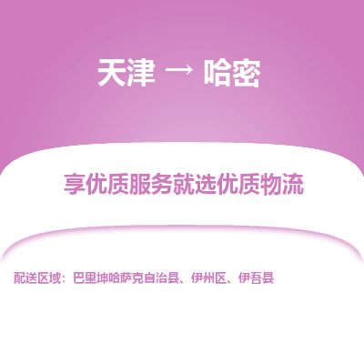 天津到哈密物流专线-天津到哈密货运公司-价格从优「全境配送」