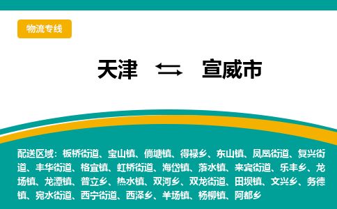 天津到宣威市物流专线-天津到宣威市货运公司-价格从优「急速响应」
