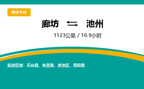 廊坊到池州物流专线-廊坊至池州货运公司【日用品运输专线】