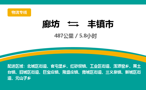 廊坊到丰镇市物流专线-廊坊至丰镇市货运公司【工厂货物运输专线】