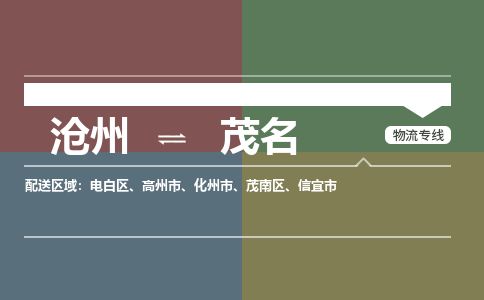 沧州到茂名物流公司-沧州至茂名专线-的一站式物流解决方案