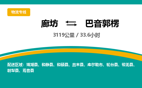 廊坊到巴音郭楞货运公司_廊坊到巴音郭楞物流专线「丢损必赔」