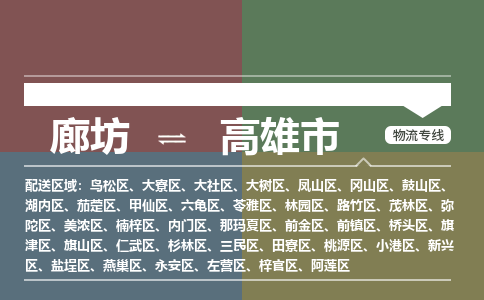 廊坊到高雄市货运公司_廊坊到高雄市物流专线「急速响应」