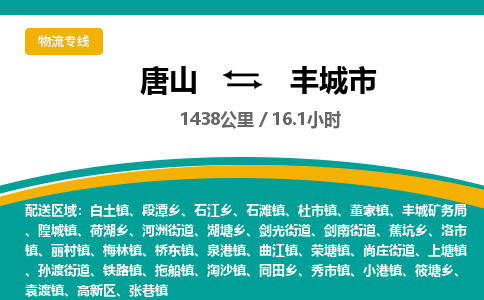 唐山到丰城市物流专线-高效便捷的唐山至丰城市物流公司