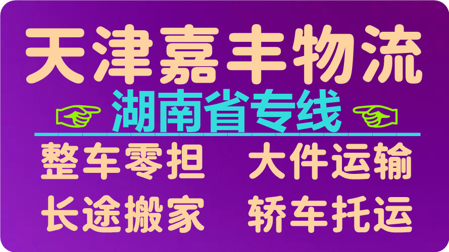 天津到永州货运公司