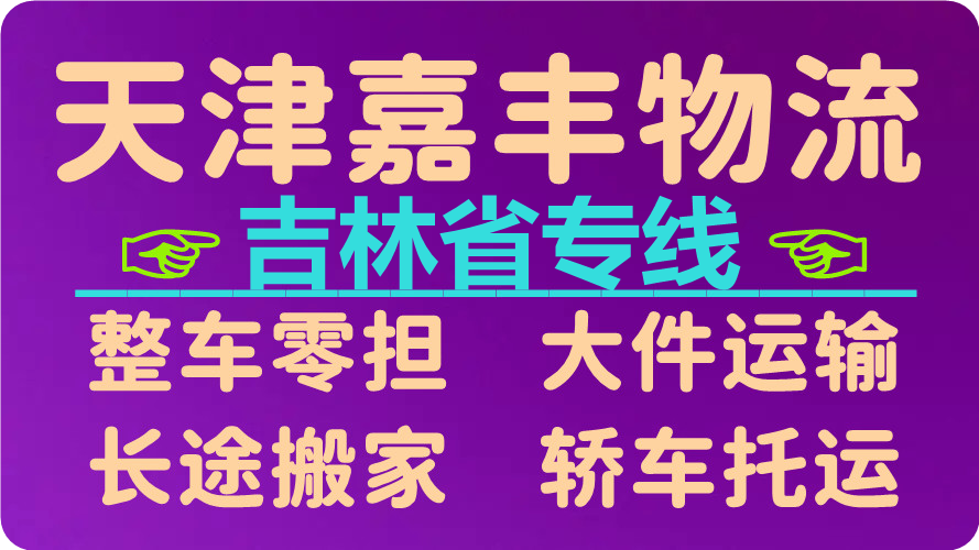 天津到辽源货运公司 天津到辽源货运公司